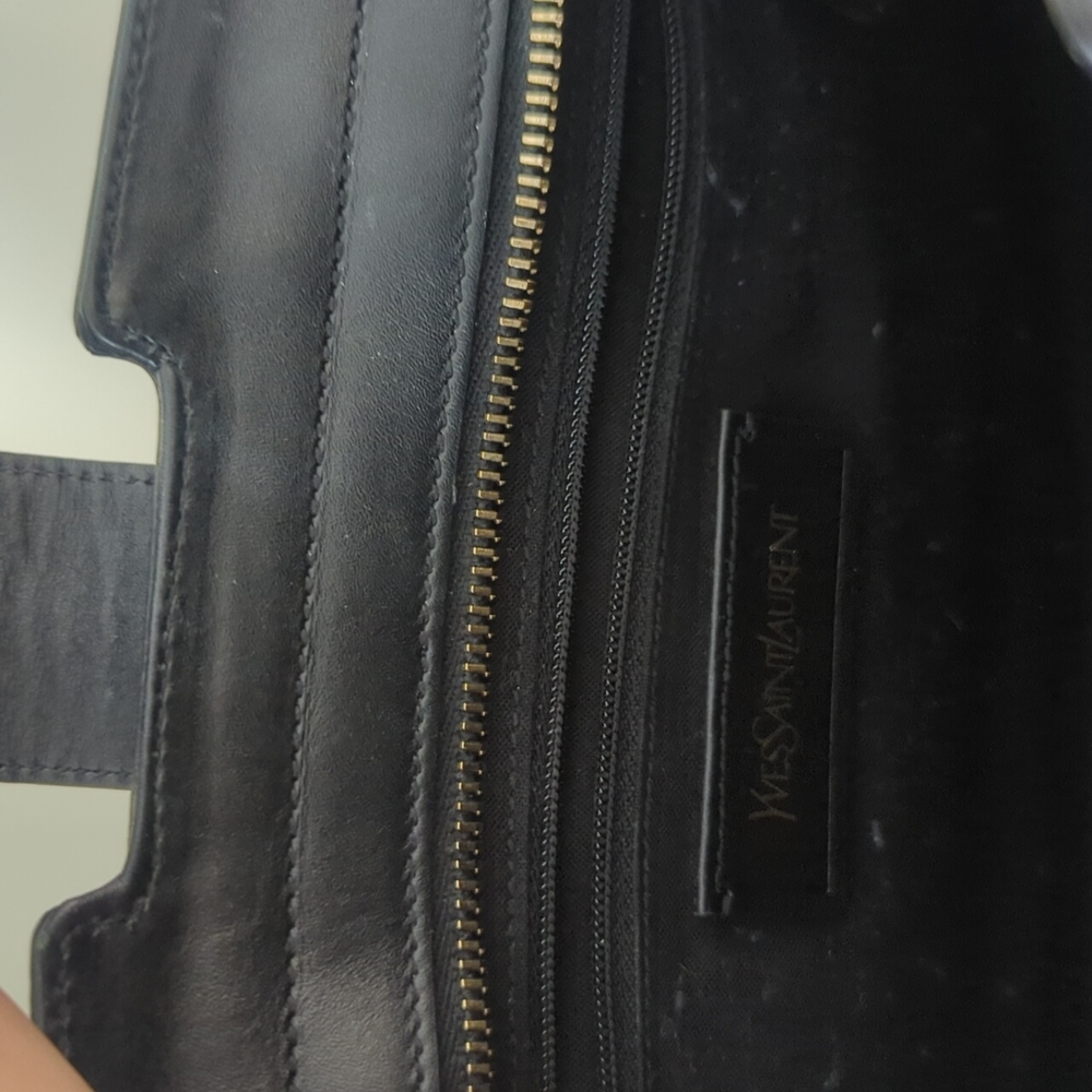 Authentic Saint Laurent ysl black shoulder and top handle bag - Picture 4 of 12